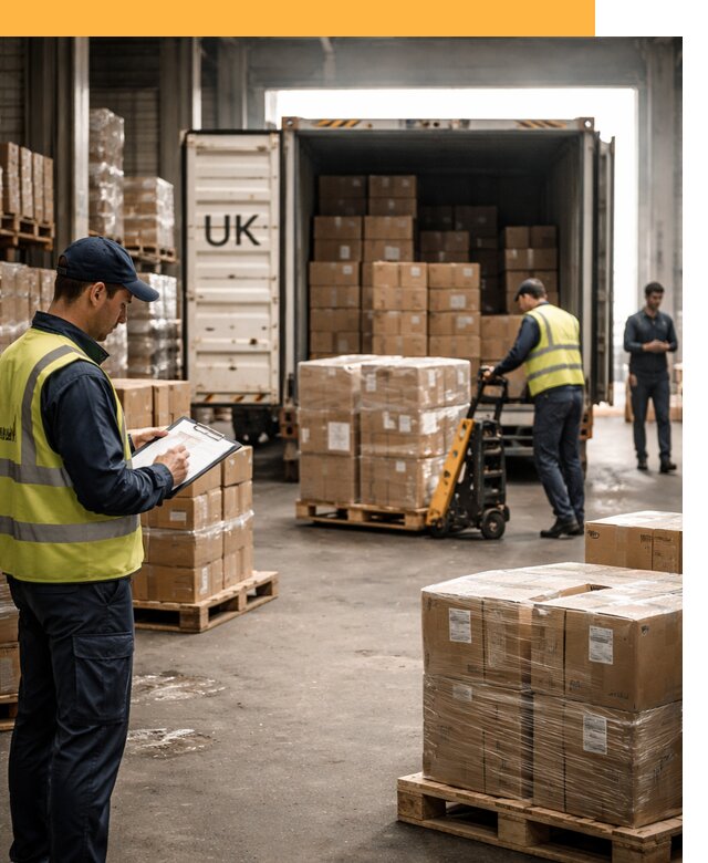 Доставка грузов из Великобритании с таможенным оформлением от 12763