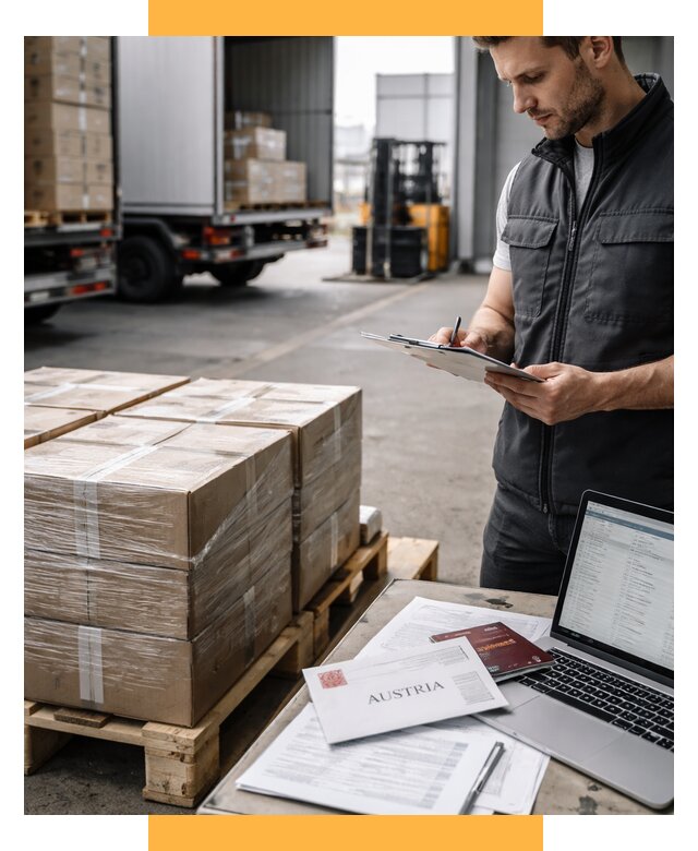 Доставка в Австрию от 66365 р. Логистика и экспорт СетСервис-Мум