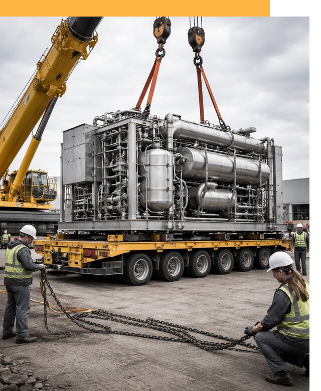 Перевозка тяжеловесных грузов по миру от 153150 руб