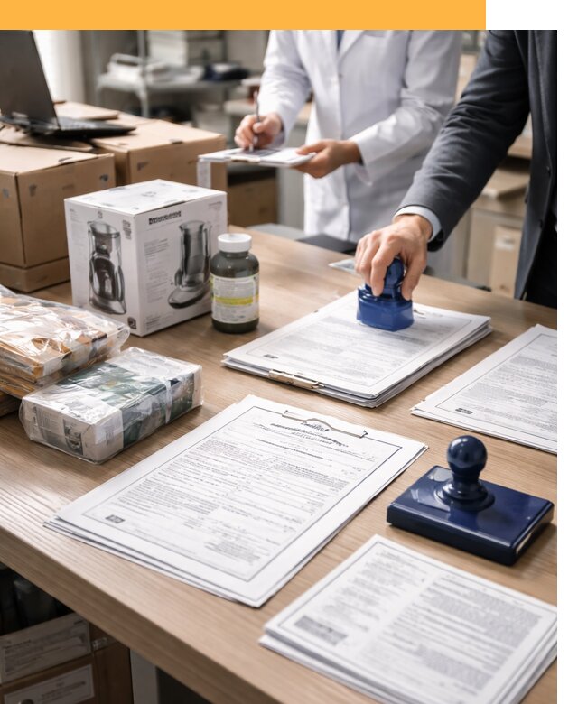 Сертификация импортных товаров от 12252 с таможенным сопровождением